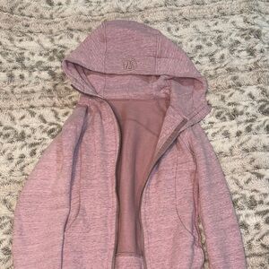 Lululemon Pink Hooded Scuba Zip-Up Jacket